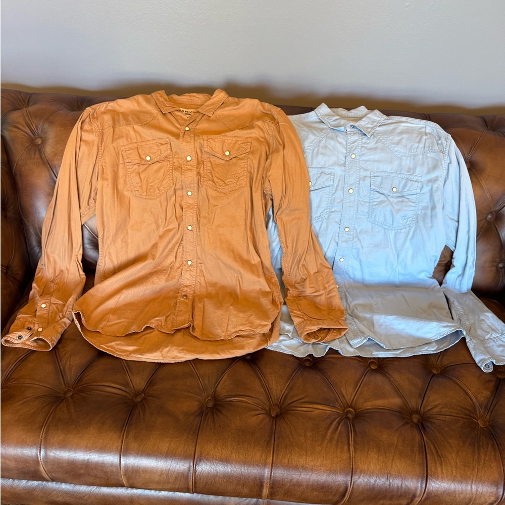 2 Ariat Retro style, pearl snap Shirt